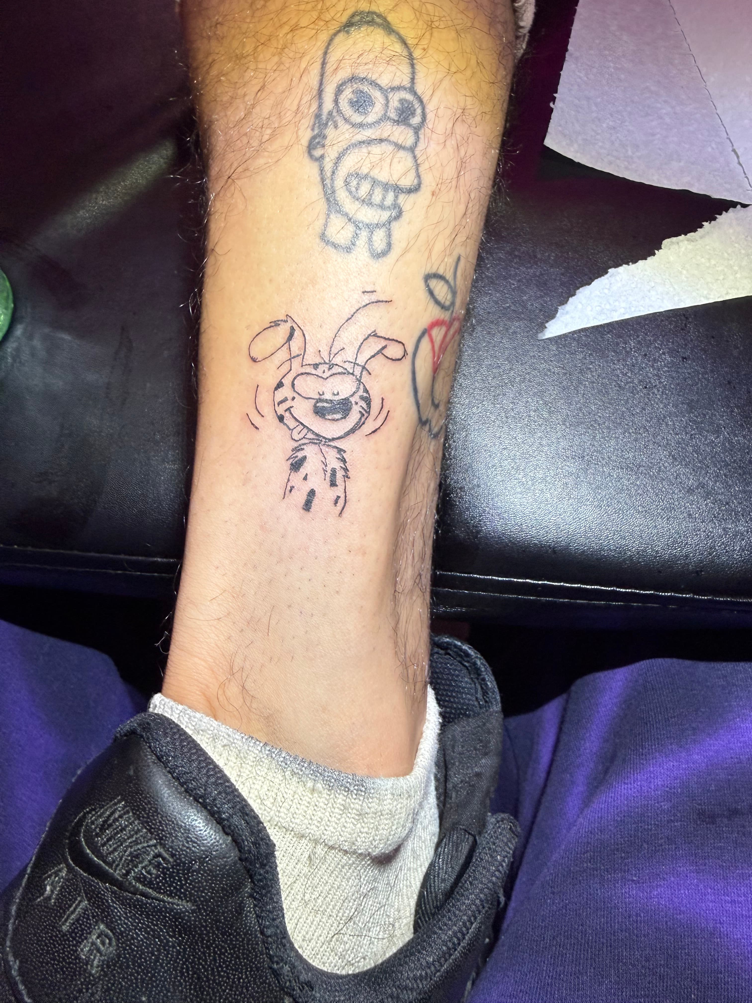 Pieza de tatuaje de autor, black & grey.